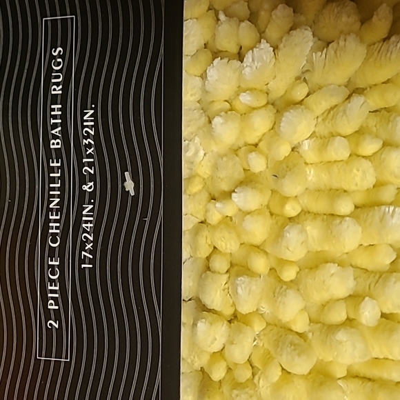 💛Chenille Bath Rug Set - Picture 2 of 8